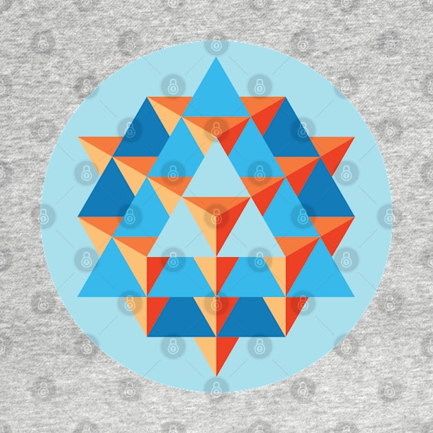 64 Tetrahedron Grid by GalacticMantra